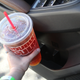 The Double Gulp just wouldn’t fit in any of the lower-door cupholders.